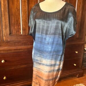 Hard Tail Gradient Navy and Copper Mini Dress